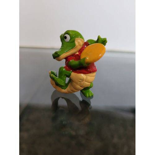 Jouet Figurine Kinder - Collection Crocodile - Crocodile Et Son Frisbee
