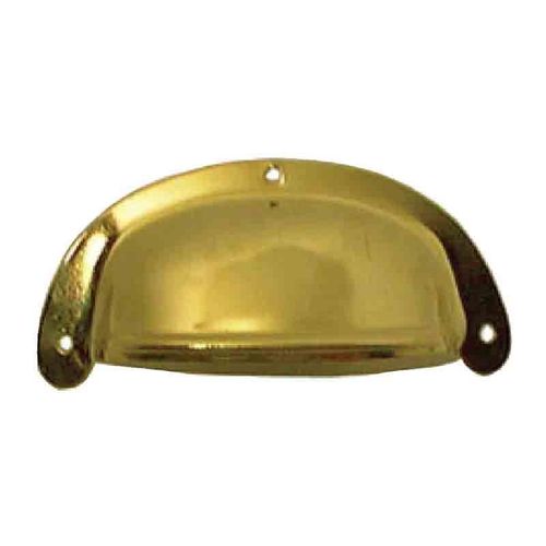 Poignée de porte coquille percée - laiton