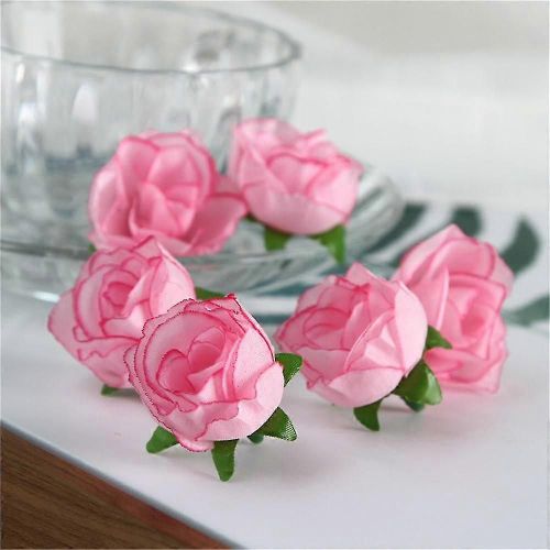 Lot de 50 fausses têtes de fleurs artificielles en soie pour décoration de mariage, de maison ou de fête - C