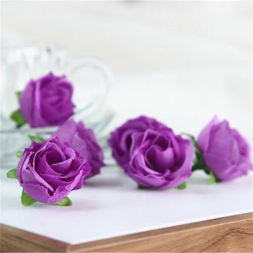 Lot de 50 fausses têtes de fleurs artificielles en soie pour décoration de mariage, de maison ou de fête - J