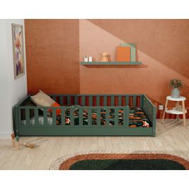 Lit Au Sol Enfant En Bois - 90x190