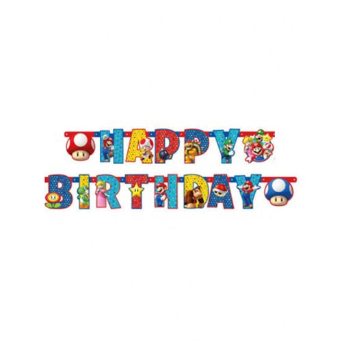 Guirlande lettres Super Mario