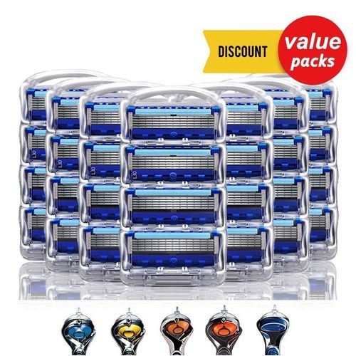 Lames De Rechange Pour Gillette Fusion 5" Proglide Proshield Lames De Rasage De Sécurité Manuelles Pour Hommes Cassettes De Rasage 
