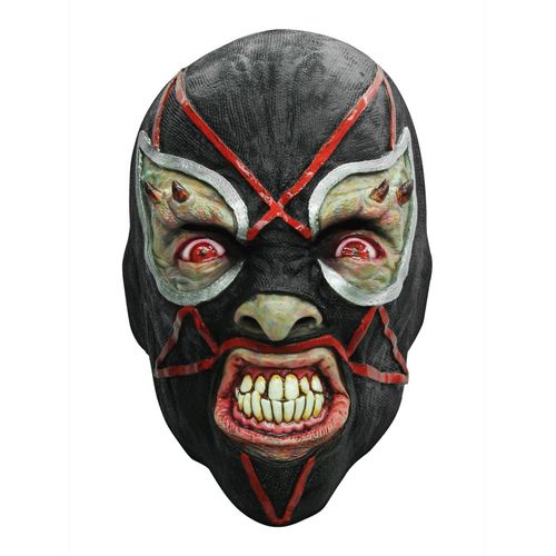 Masque Latex Catcheur Démoniaque Noir
