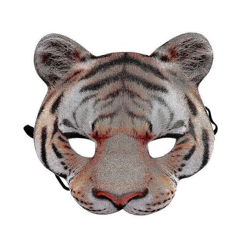 Lot De 2 Masques De Cochon Demi-Visage Pour Fête D'halloween, Festival, Spectacle Sur Scène, Haute Qualité - Tigre Jaune