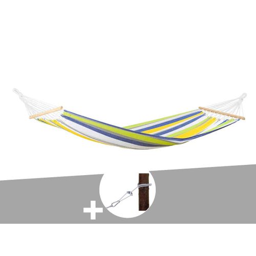 Hamac 1 Place Tonga Kolibri En Polycoton + Kit Fixation Smartrope - Amazonas