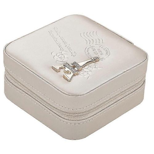 Boîte à bijoux de voyage, petit organisateur de bijoux avec miroir, mini boîte de rangement pour bijoux