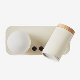 Applique Murale À 2 Points Lumineux Amaranto Tapioca Beige