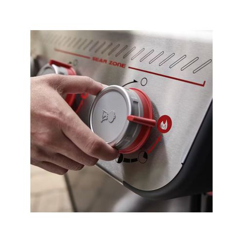 Barbecue à gaz Spirit E-335 + Set d'accessoires clipsables Weber Works + Kit de préparation et de service - Weber