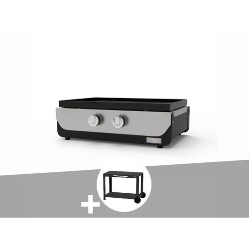 Plancha ORIGINAL Gaz 260 Duo + Desserte - Le Marquier