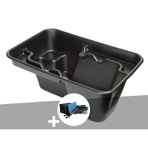 Bassin Préformé Jupiter Rectangulaire 230 L + Filtre De Berge/Gravitaire - Ubbink