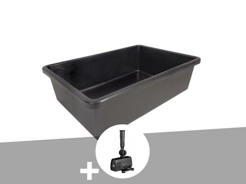 Bassin Préformé Victoria Quadro Rectangulaire 0,75 M? 225 L + Pompe Filtration - Ubbink