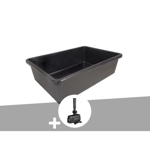 Bassin Préformé Victoria Quadro Rectangulaire 0,75 M? 225 L + Pompe Filtration - Ubbink