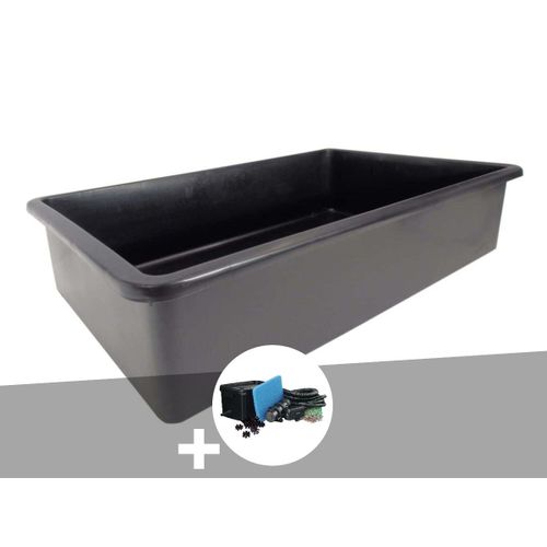 Bassin Préformé Victoria Quadro Rectangulaire 0,83 M? 475 L + Filtre De Berge/Gravitaire- Ubbink