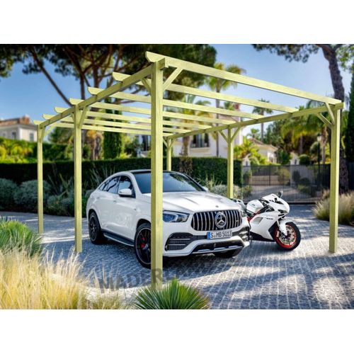 Carport En Bois Nanterre 600 X 420 Cm - Maderland