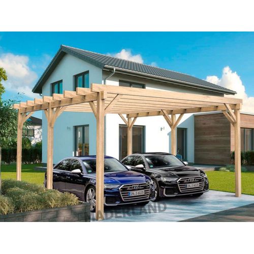 Carport En Bois Lamellé-Collé Nîmes 600 X 400 Cm - Maderland