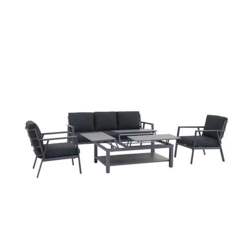 Salon De Jardin Catalina Structure Aluminium - 5 Places - Jardideco