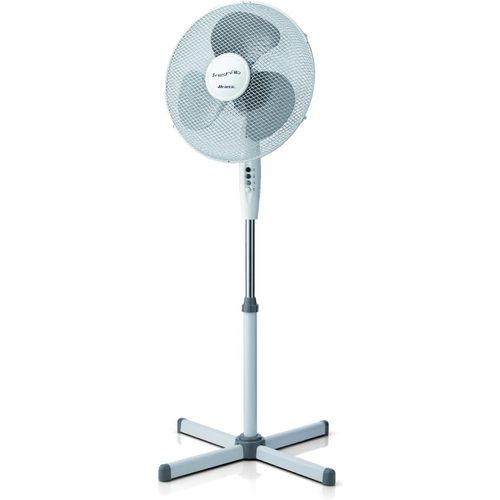 KALANKA-Freshair 845 - Ventilateur sur Pied Blanc 45W | 3 Vitesses, Oscillation & Inclinaison Réglable