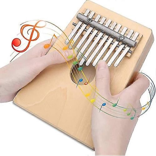 Kalimba Instrument 10 Schlssel Fr Kinder, Kalimba Daumen-Klavier Musikinstrument Fr Erwachsene Anfnger, Thumb Klavier Geschenk Fr Familien, Tragbares