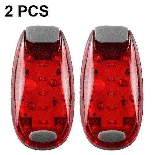 Lot De 2 Feux Arrière De Vélo À Led Rechargeables Par Usb - Fonctionne Parfaitement Comme Éclairage De Course Pour Les Joggeurs, Les Animaux De Compagnie, Comme Éclairage Stroboscopique Ou Comme Éclairage Arrière À Clipser.