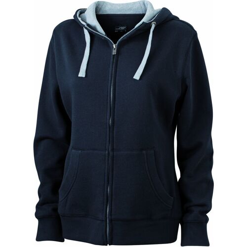 Sweat Zippé À Capuche Femme - Jn962 - Noir
