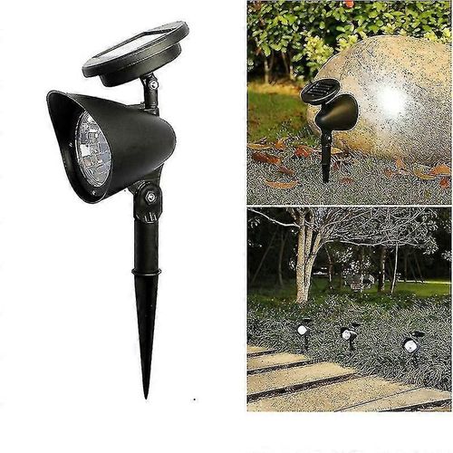 Projecteur Solaire De Pelouse 4 Led, Éclairage De Jardin Extérieur Étanche, Éclairage De Paysage Décoratif