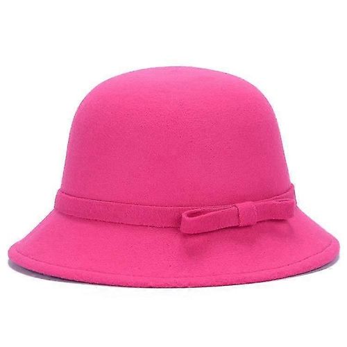 Chapeau Melon Vintage En Feutre De Laine Avec N?ud Papillon Pour Adulte