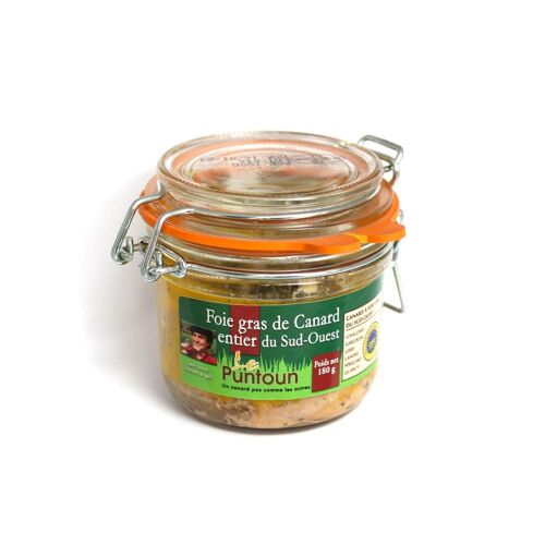 Foie Gras De Canard Entier Du Sud Ouest Igp - La Ferme Du Puntoun - Bocal : 180g