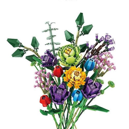 Bouquet de fleurs artificielles Icons 10280, kit de construction pour adultes, accessoires décoratifs pour la maison, idée cadeau Saint-Valentin, collection botanique, style NI 2