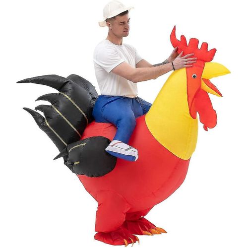 Costume De Coq Gonflable À Chevaucher, Costume De Coq Gonflable, Robe De Fête, Halloween Et Noël, Cosplay, Taille Adulte