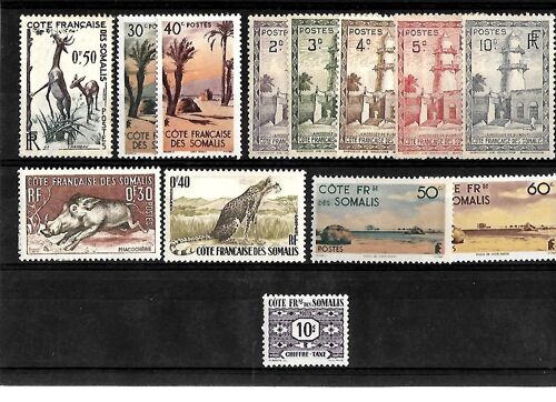Cote Française Des Somalies - Lot De 13 Timbres Neufs**-Gomme Intacte - 1 Er Choix - Photo Contractuelle