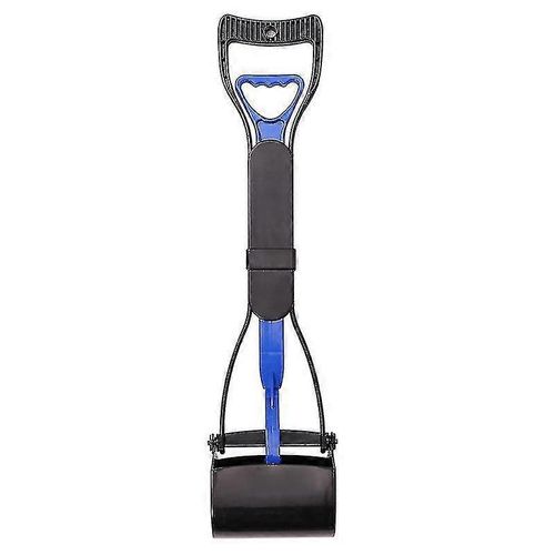 Ramasse-Crottes Pliable À Long Manche Pour Chien, Outil De Nettoyage Extérieur Pour Animaux De Compagnie - Bleu