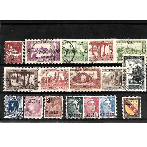 Algérie - Lot De 17 Timbres Oblitérés - Très Bon Etat - Photo Contractuelle