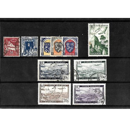 Algérie - Lot De 10 Timbres Oblitérés - Très Bon Etat - Photo Contractuelle