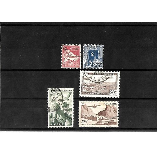 Algérie - Lot De 5 Timbres Oblitérés - Très Bon Etat - Photo Contractuelle
