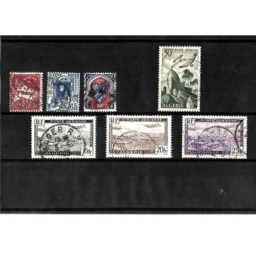 Algérie - Lot De 7 Timbres Oblitérés - Très Bon Etat - Photo Contractuelle