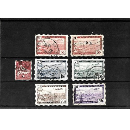 Algérie - Lot De 7 Timbres Oblitérés - Très Bon Etat - Photo Contractuelle