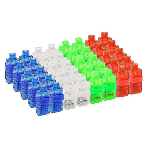 40pcs Led Lumières De Doigt Pour Les Enfants Adultes Brillant Cotillons Fournitures De Fête Pour Les Vacances (Xiatian)