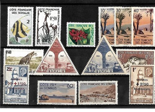 Cote Française Des Somalies - Lot De 14 Timbres Neufs**-Gomme Intacte - 1 Er Choix - Photo Contractuelle