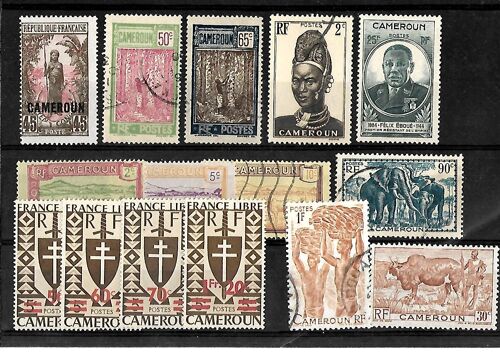 Cameroun - Lot De 15 Timbres Oblitérés - Très Bon Etat - Photo Contractuelle