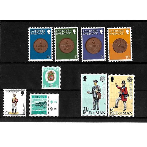 Grande Bretagne - Lot De 9 Timbres Neufs** - Iles De Guernesey - De Man Et Jersey -Gomme Intacte- 1 Er Choix - Photo Contractuelle