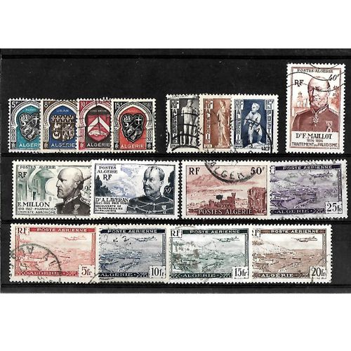 Algérie - Lot De 16 Timbres Oblitérés Très Bon Etat - Photo Contractuelle