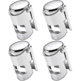 Bouchons De Champagne, Lot De 4, Scellés Sous Vide, En Acier Inoxydable, Pour Bouteilles De Vin Mousseux, Pour Cadeaux