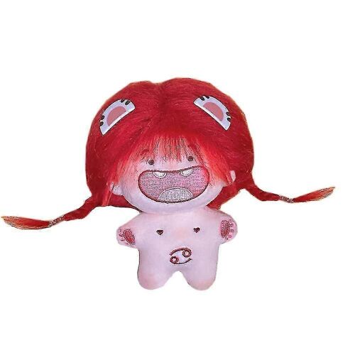 Poupée en peluche de 10 cm, fille riante, corps astral nu, vêtements portables-a12