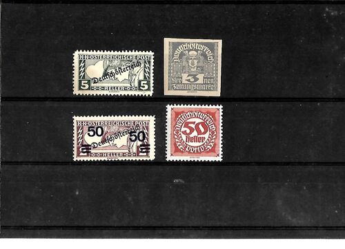 Autriche - Lot De 4 Timbres Neufs Journaux Et Taxes