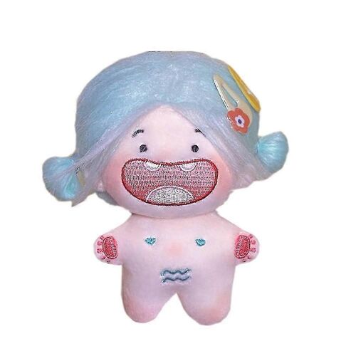 Poupée en peluche de 10 cm, fille riante, corps astral nu, vêtements portables-a2