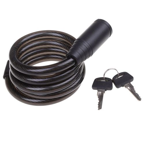 Antivol À Câble En Spirale ¿ Antivol De Vélo En Câble En Spirale Épais,Cadenas Pour Vélo,Tricycle,Scooter,Motos(6mm*80cm)