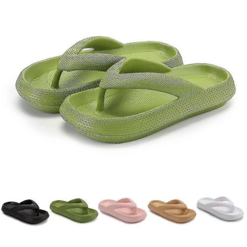 Chaussures Tongs D'été Pour  De Plage Plates Confortables Semellespaisses 38s39seu44