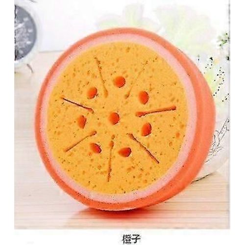 Éponge à vaisselle 3D Fruit Chiffon de nettoyage résistant Coton Vaisselle Tampon à récurer Gomme Kit ménager