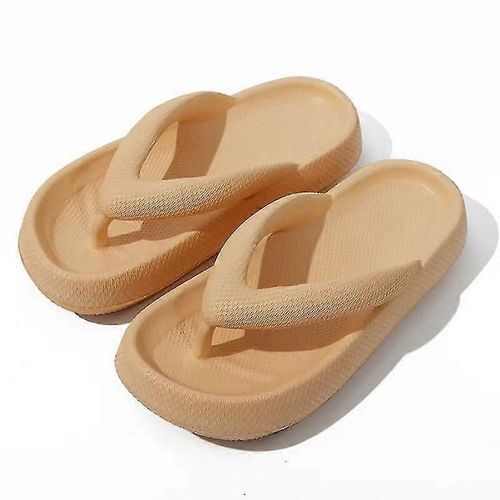 Chaussures Tongs D'été Pour  De Plage Plates Confortables Semellespaisses 38s39seu36